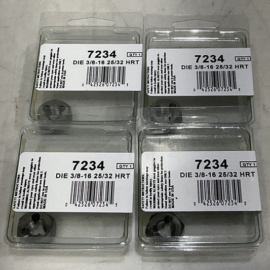 IRWIN HANSON 7234 HEXAGON DIE BOLT NUT LOT OF 4 373