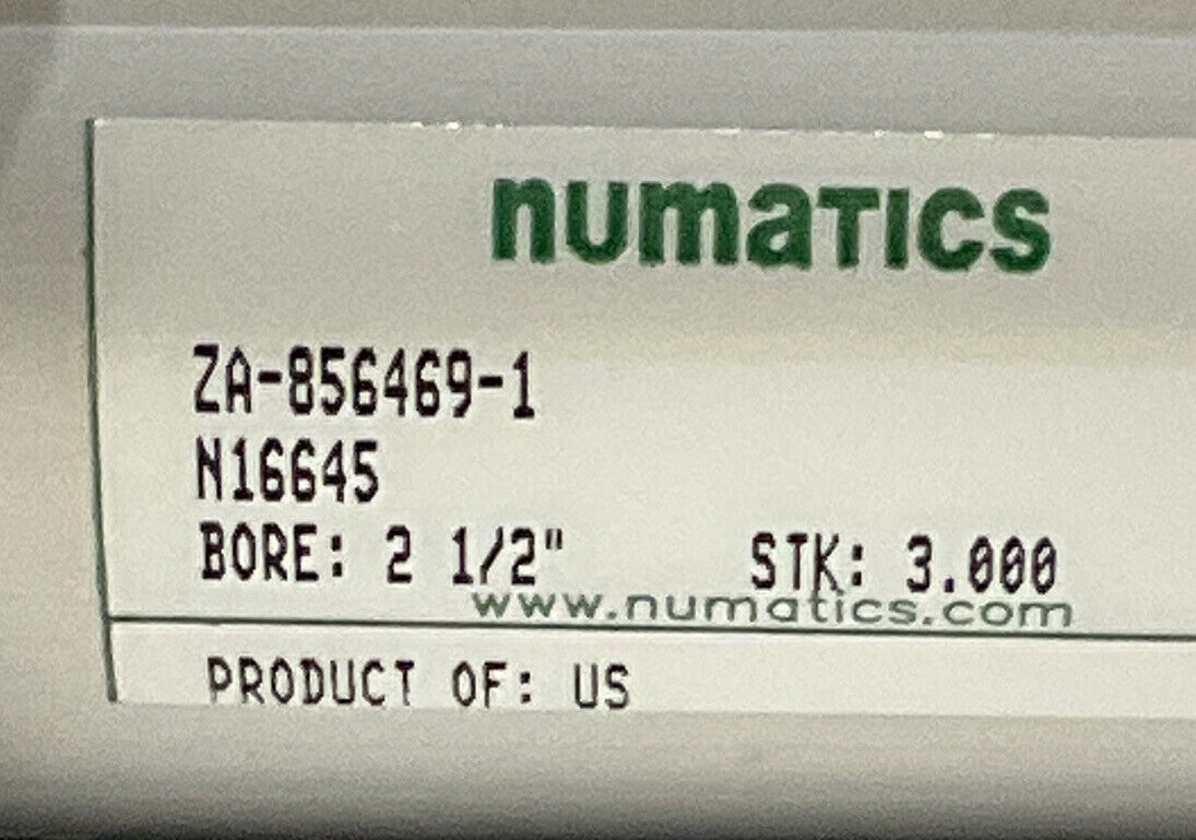 NUMATICS ZA-856469-1 N16645 2 1/2” PNEUMATIC CYLINDER 373
