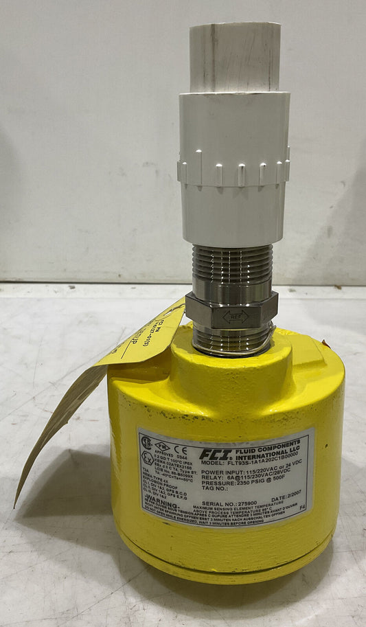 FLUID COMPONENTS INTERNATIONAL FLT93S-1A1A202C1B00000 FLOW SWITCH 373