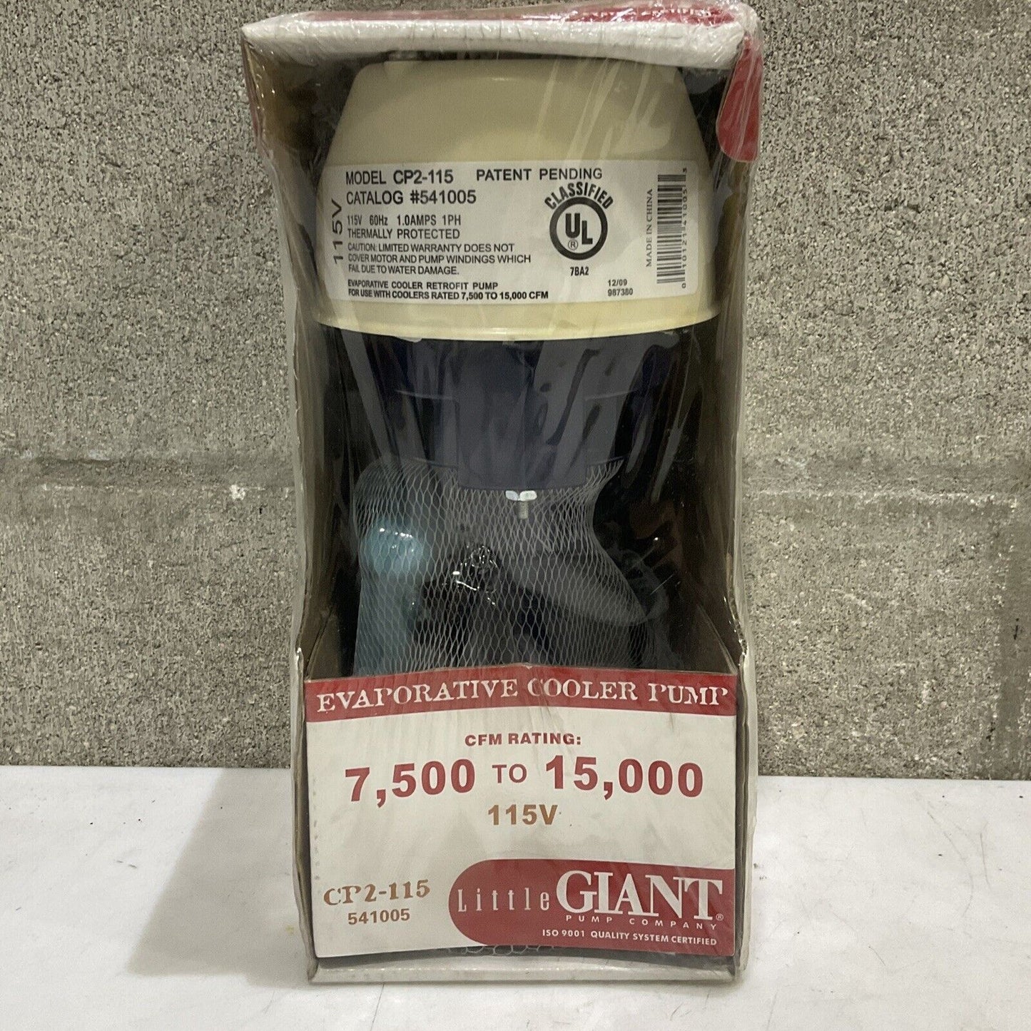 LITTLE GIANT CP3-115 EVAPORATIVECOO.ER PUMP 3CB60 115V 7,500-15,000 60HZ 1A 373