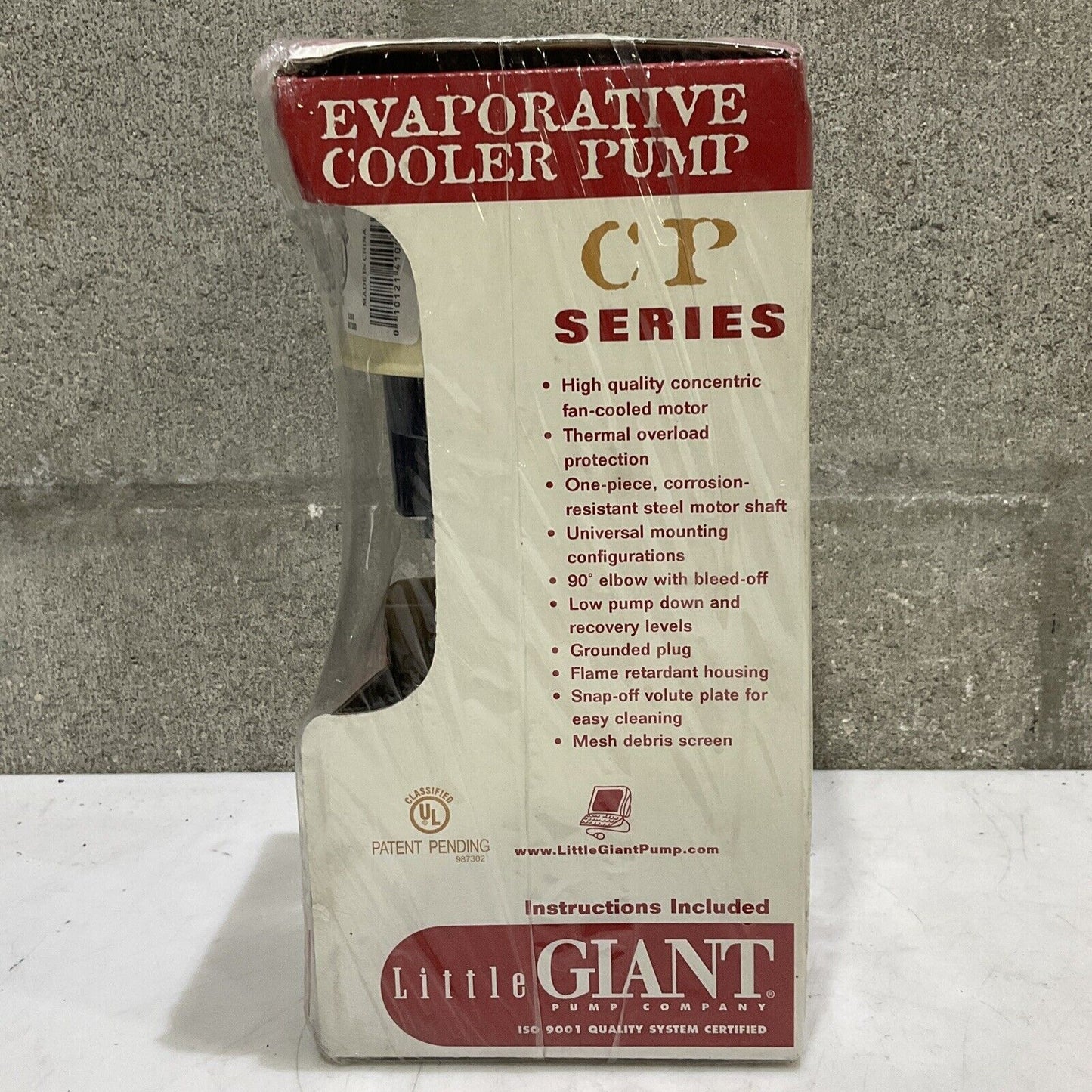 LITTLE GIANT CP3-115 EVAPORATIVECOO.ER PUMP 3CB60 115V 7,500-15,000 60HZ 1A 373