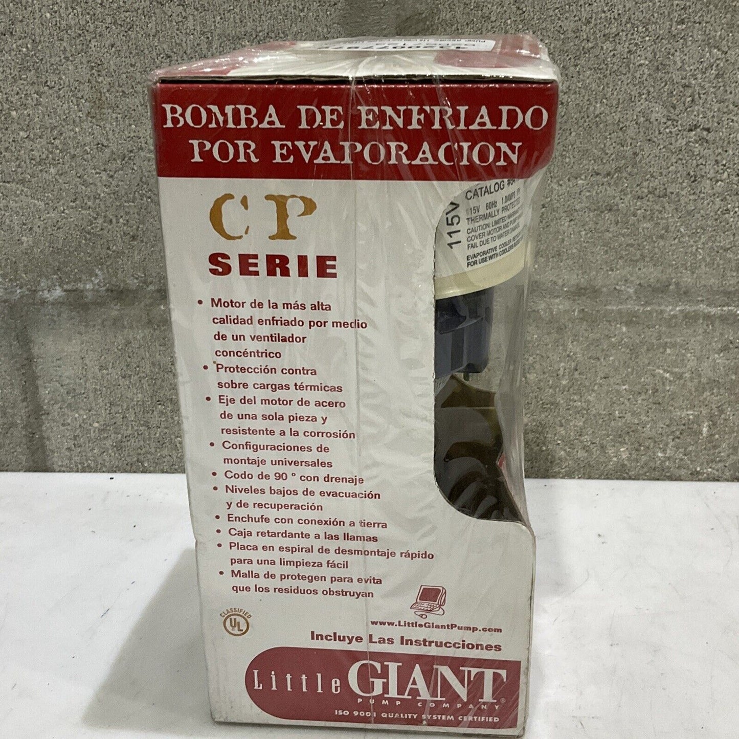 LITTLE GIANT CP3-115 EVAPORATIVECOO.ER PUMP 3CB60 115V 7,500-15,000 60HZ 1A 373