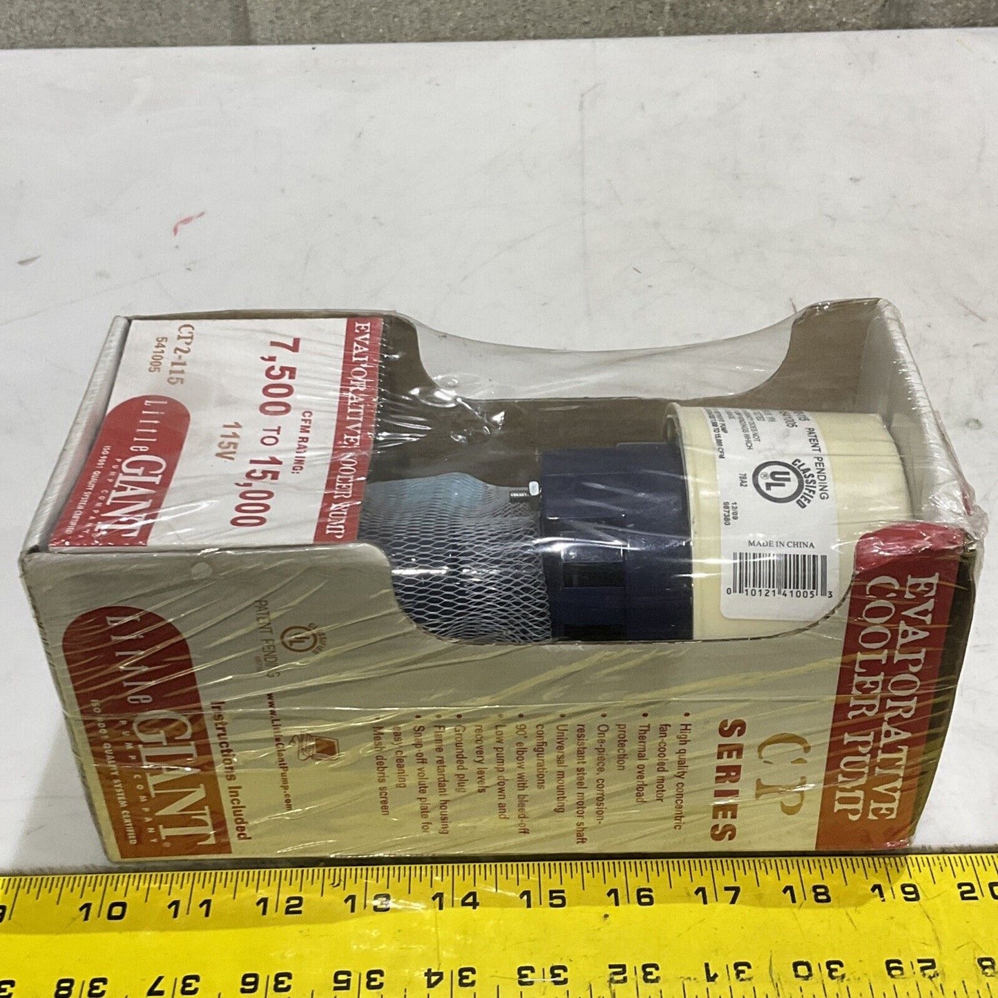 LITTLE GIANT CP3-115 EVAPORATIVECOO.ER PUMP 3CB60 115V 7,500-15,000 60HZ 1A 373