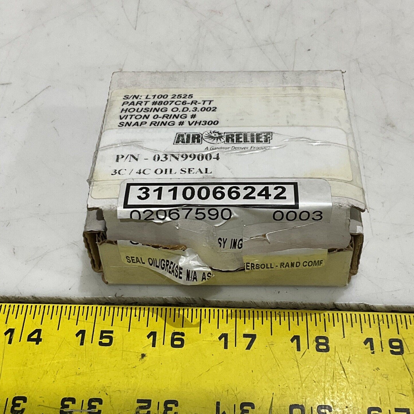 AIR RELIEF 807C6-R-TT 03N99004 OIL SEAL 373