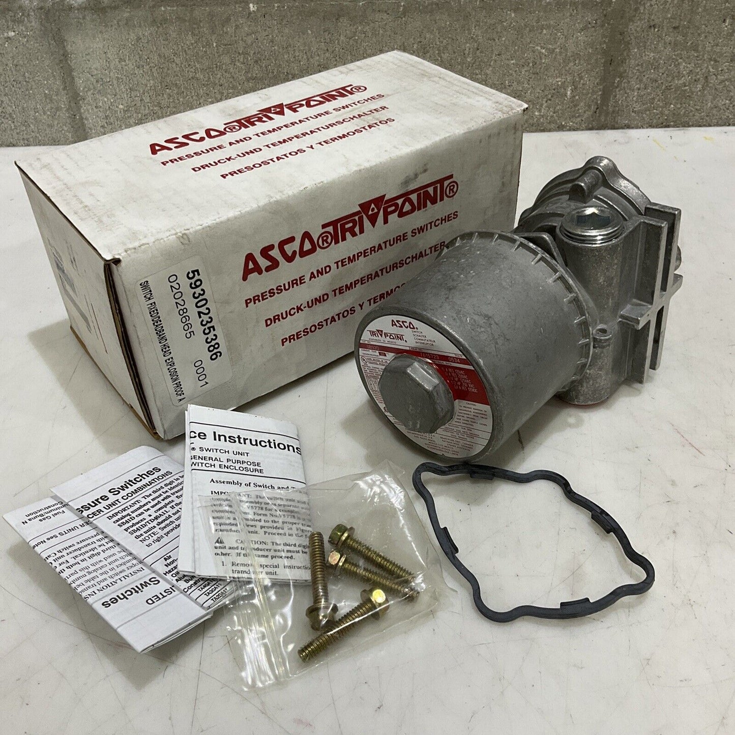 ASCO T615723 SB32D TRI-POINT EXPLOSION PROOF SWITCH FIXED 373