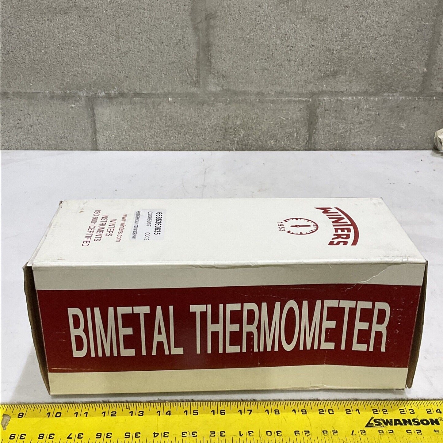 WINTERS 6695360635 TBM52090B23 BIMETAL THERMOMETER 5” DIAL 9” STEM 1/2” 373