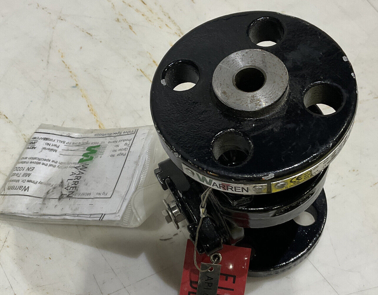 WARREN 6605FS-TR FULL PORT FLANGED BALL VALVE 881