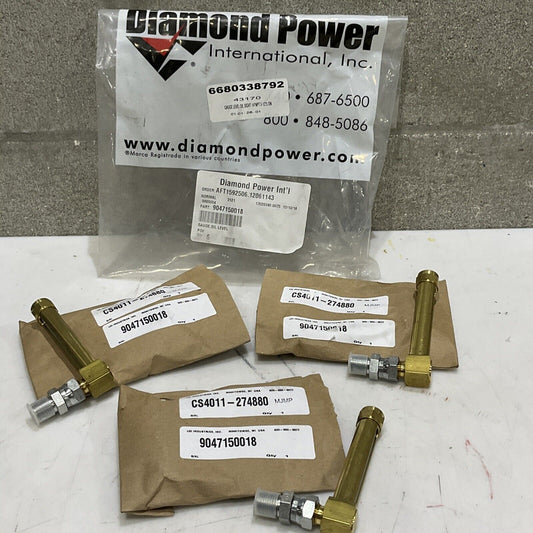 DIAMOND POWER 9047150018 CS4011-274880 OIL LEVEL GAUGE LOT OF 3 373