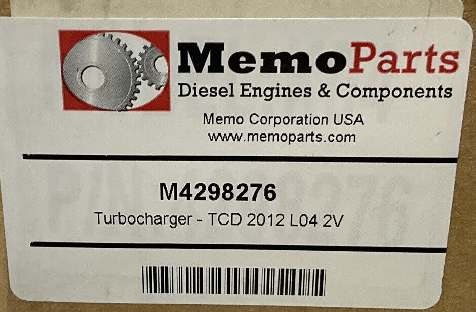 MEMO PARTS M4298276 TURBOCHARGER 881