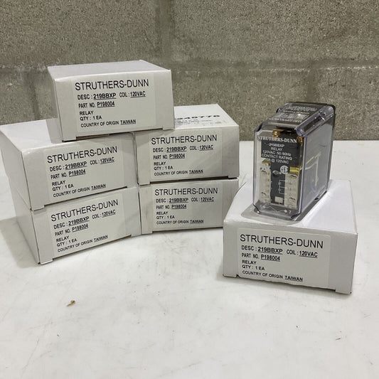 STRUTHERS-DUNN 219BBXP P198004 RELAY 50/60HZ 10A 120VAC LOT OF 4 373