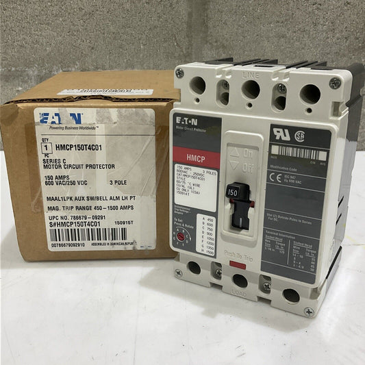 EATON HMCP150T4C01 MOTOR CIRCUIT PROTECTOR 150 AMPS 600VAC 3P 373