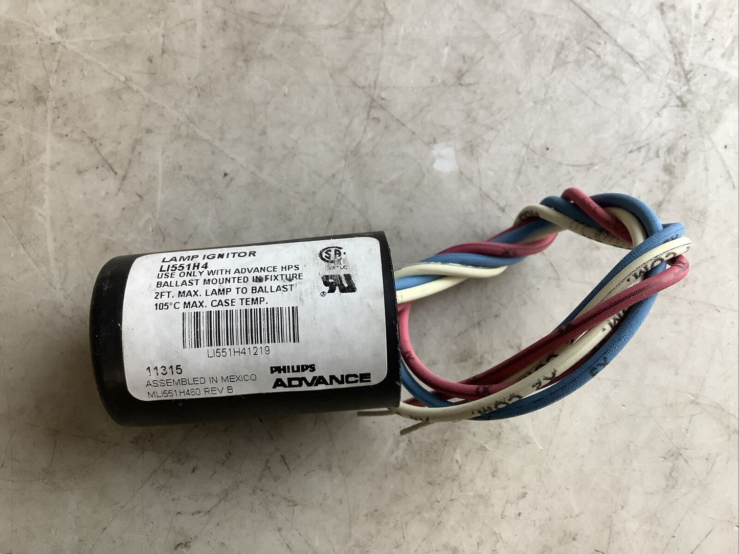 PHILIPS ADVANCE LI551-H4-IC IGNITOR KIT 373 – Industrial Garage Sales