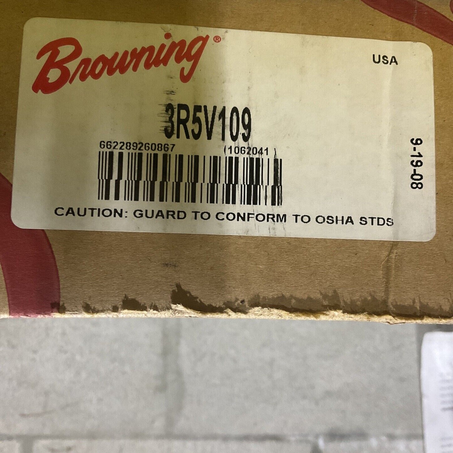 BROWNING 3R5V109 SHEAVE PULLEY 373