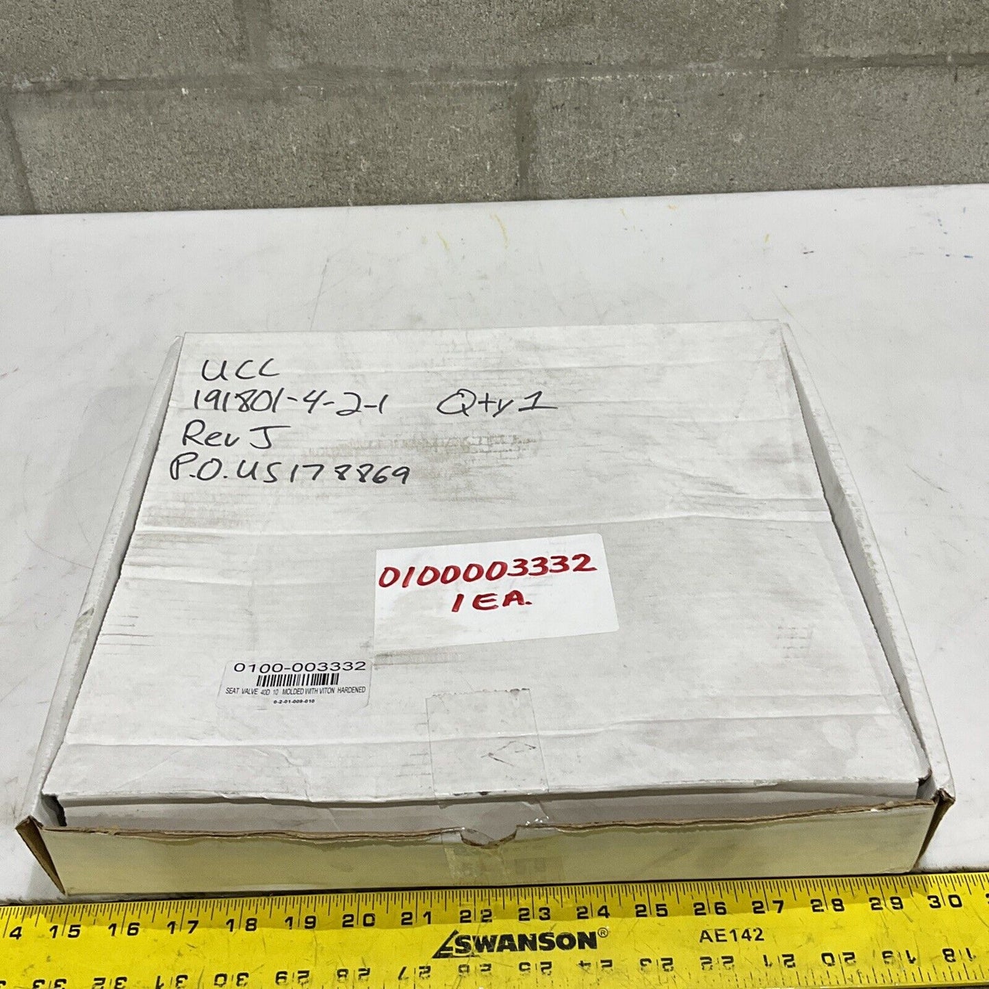 UNITED CONVEYOR 191801-4-2-1 SEAT 40D 10” MOLDED W/ VITON HARDEN STEEL 373