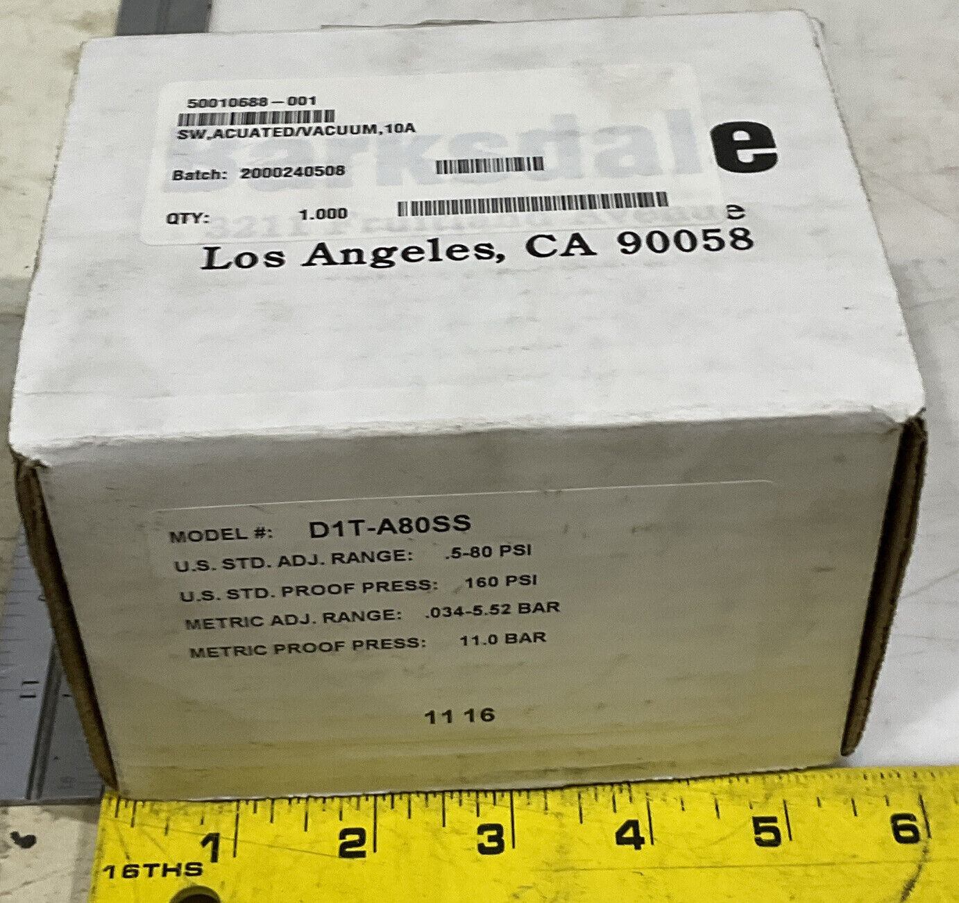 BARKSDALE 50010688-001 PRESSURE SWITCH 969
