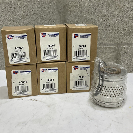 CARQUEST 86061 P533061 FUEL FILTER ELEMENT LOT OF 6 373