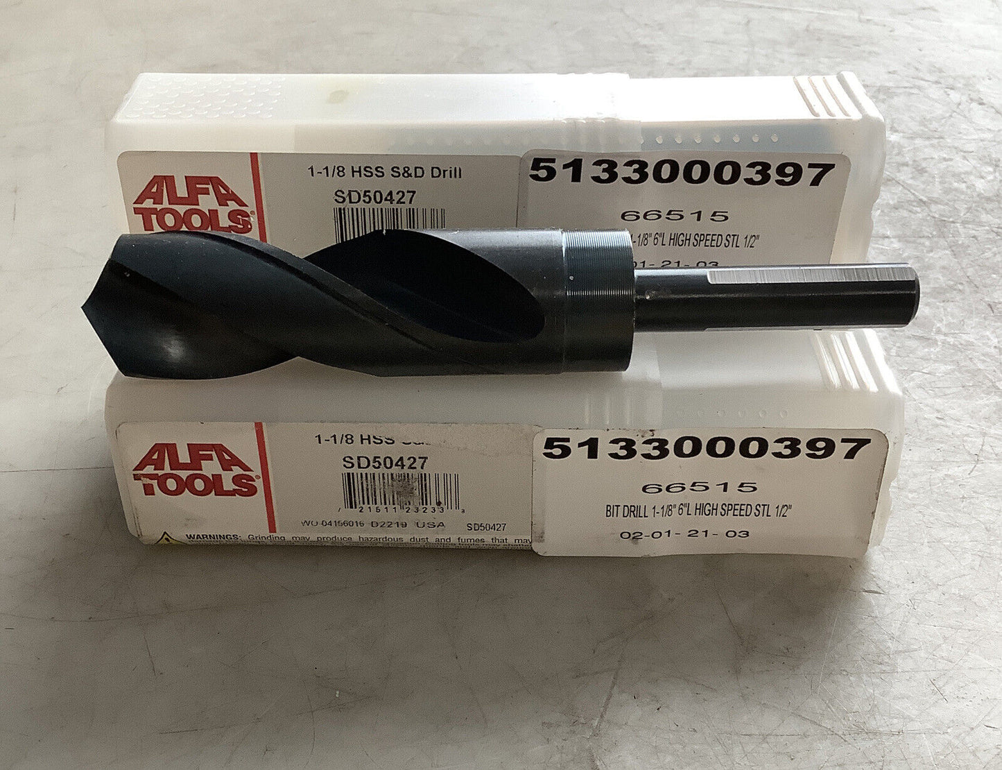 ALFA TOOLS SD5047 1-1/8 HSS S&D DRILL LOT OF 3 373