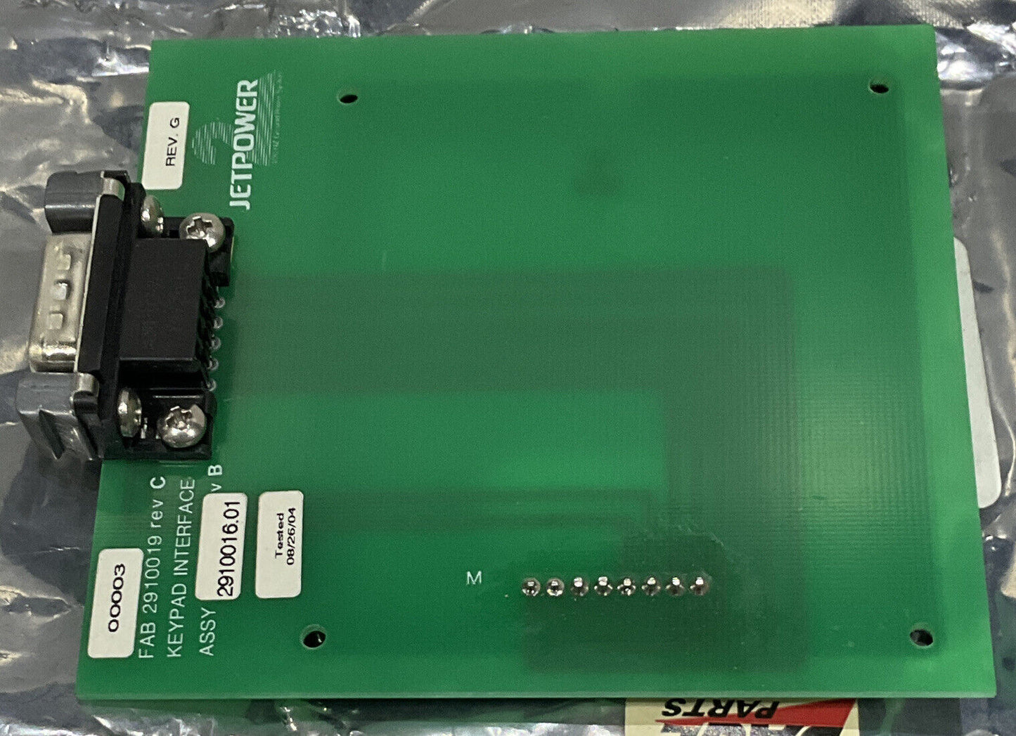 JETPOWER FAB 2910019 REV C KEYPAD INTERFACE 881