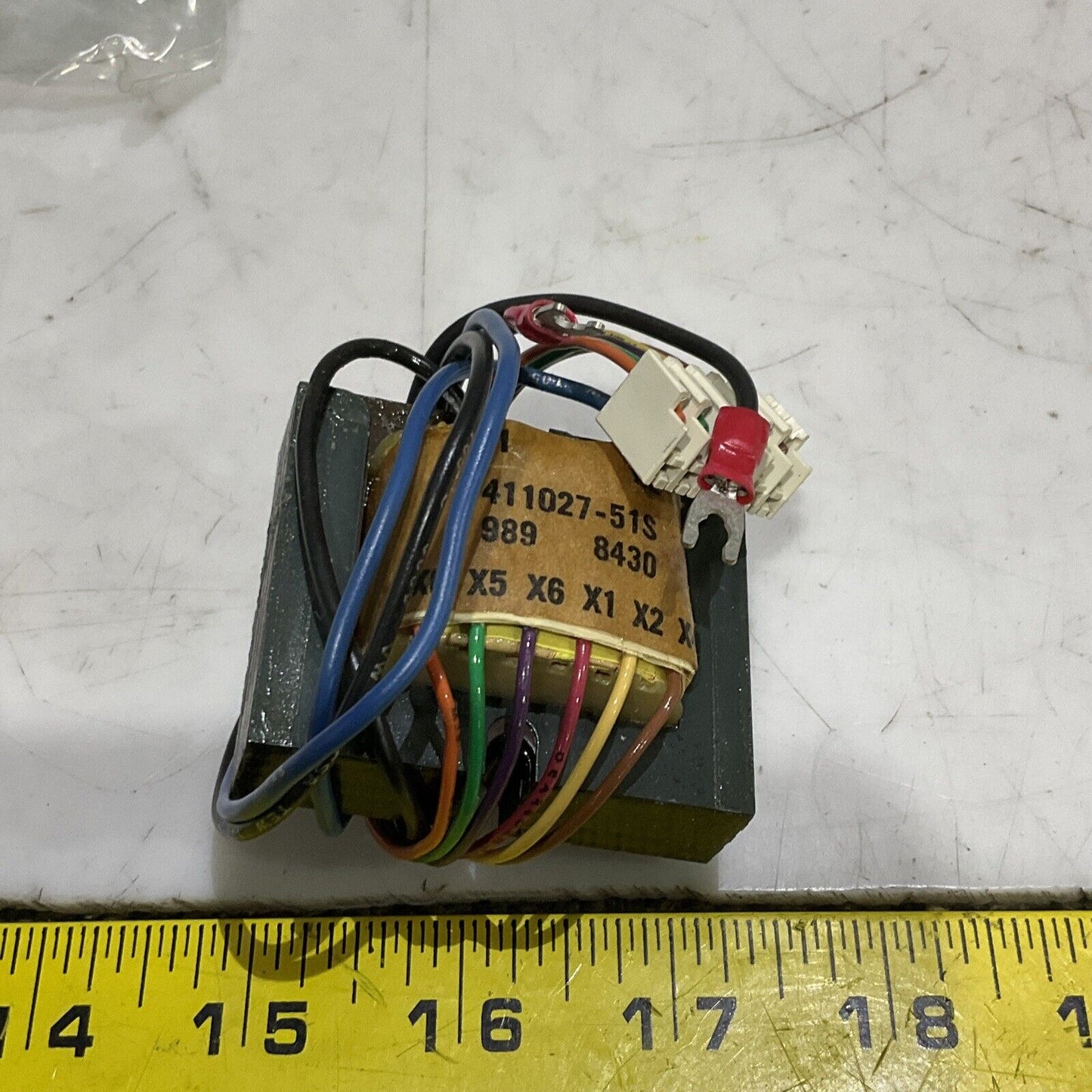 RELIANCE ELECTRIC 411027-53S CONTROL TRANSFORMER 230V 17.7 V 5-20 4V SEC 373