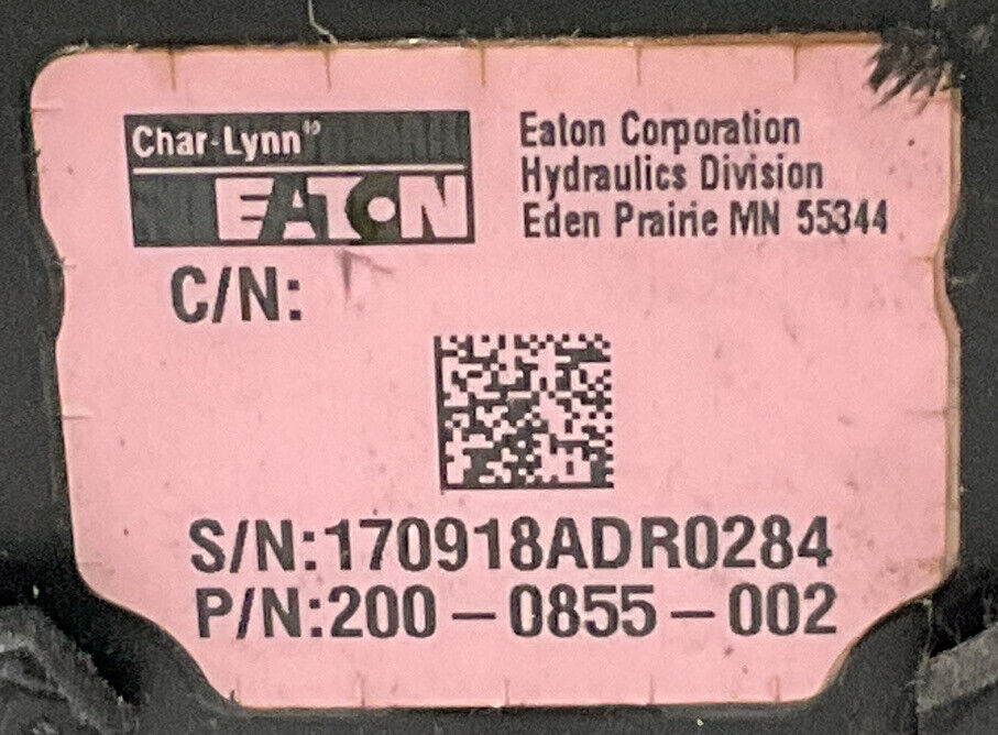 EATON 200-0855-002 HYDRAULIC MOTOR 881