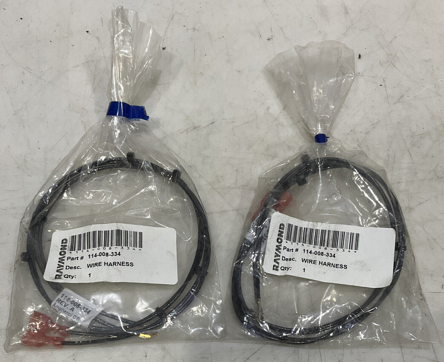 RAYMOND 114-008-334 WIRE HARNESS LOT OF 2 881