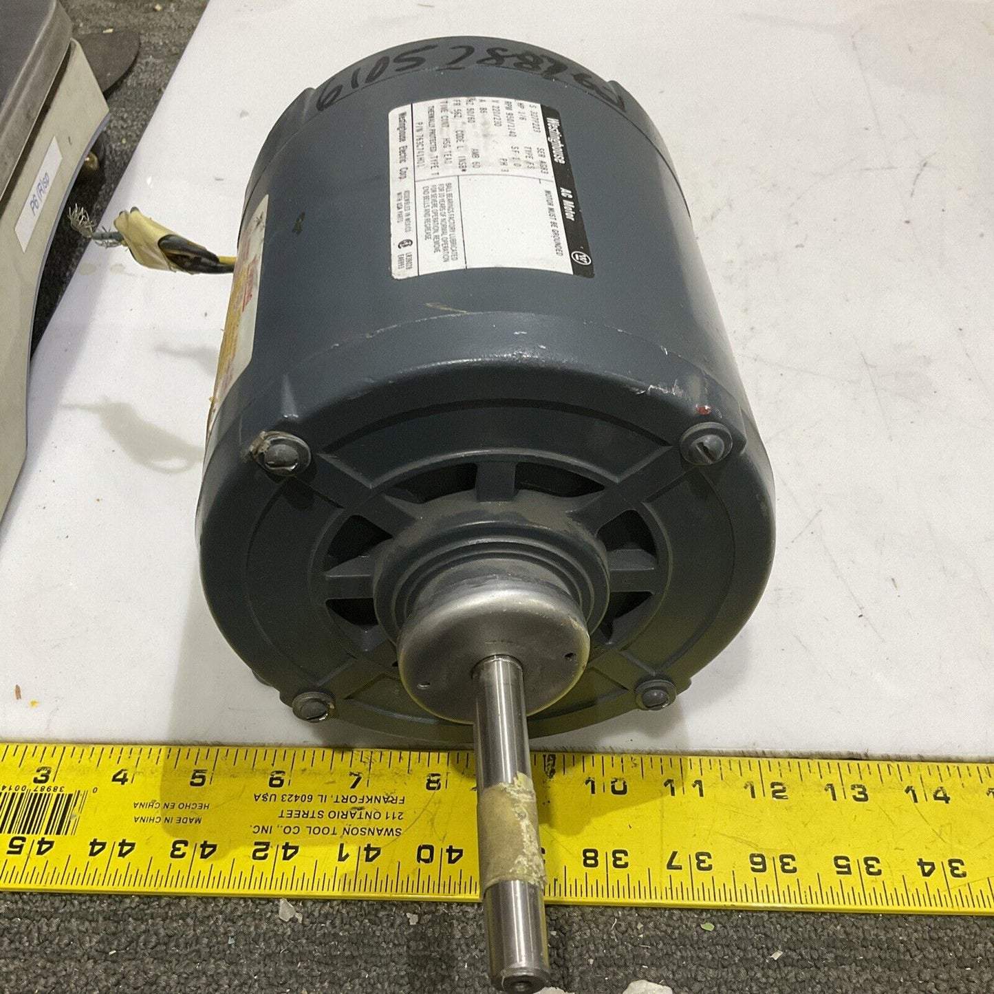 WESTINGHOUSE 763C741H01 AC MOTOR PH3 220/230V 50/60HZ 1/6 HZ 950/1140 RPM 373