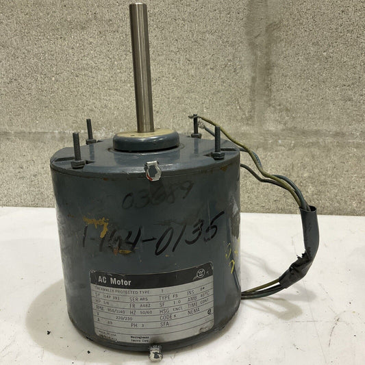 WESTINGHOUSE 1322C65H01 ELECTRIC MOTOR 1/6HP 1140 RPM 230V 373