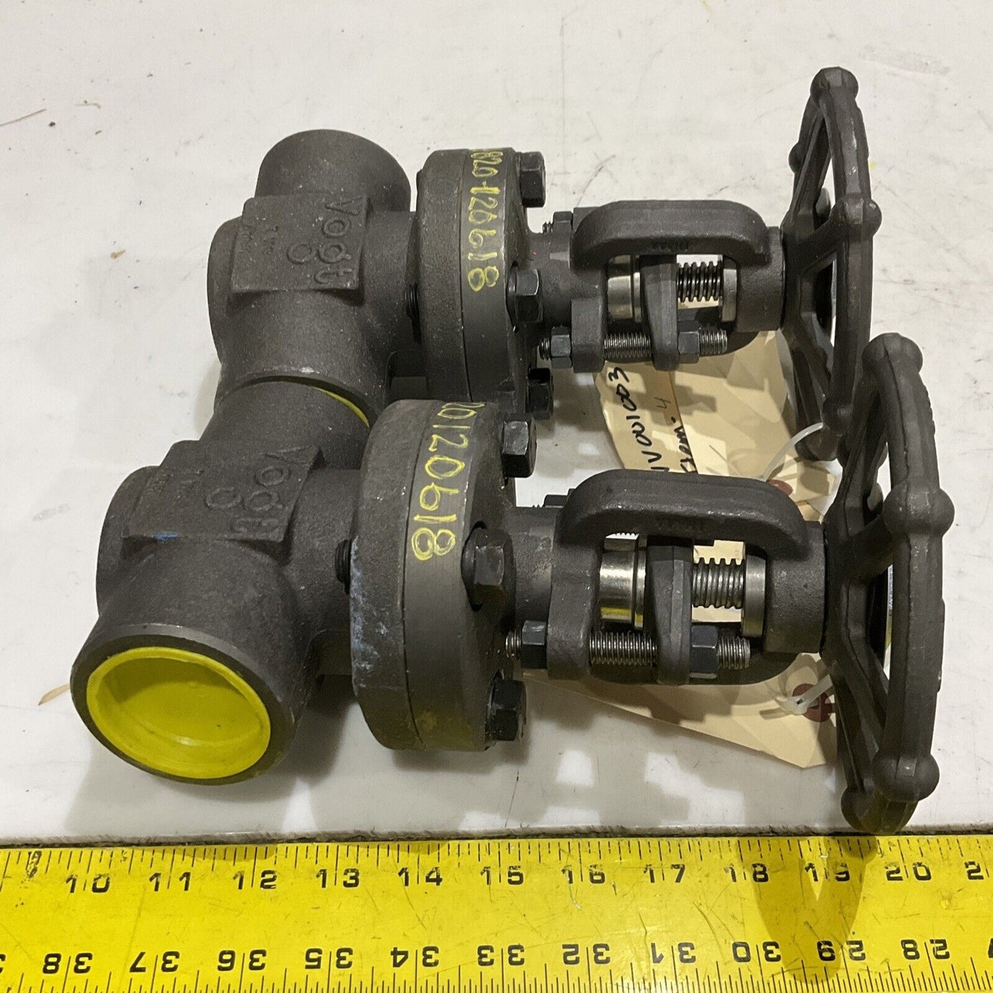 VOGT  AAB87N0000Y SW1211 GATE VALVE 1975 PSI 1-1/2” 800 100F LOT OF 2 373