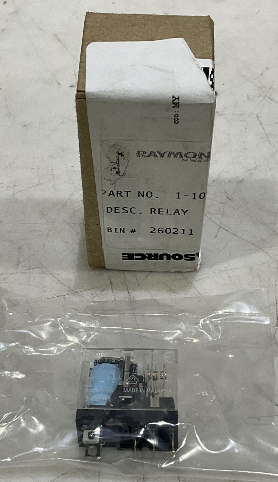 RAYMOND 1-100-068 RELAY 881
