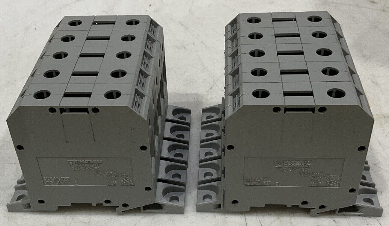 PHOENIX CONTACT UKH-50F TERMIANL BLOCK LOT OF 10 881