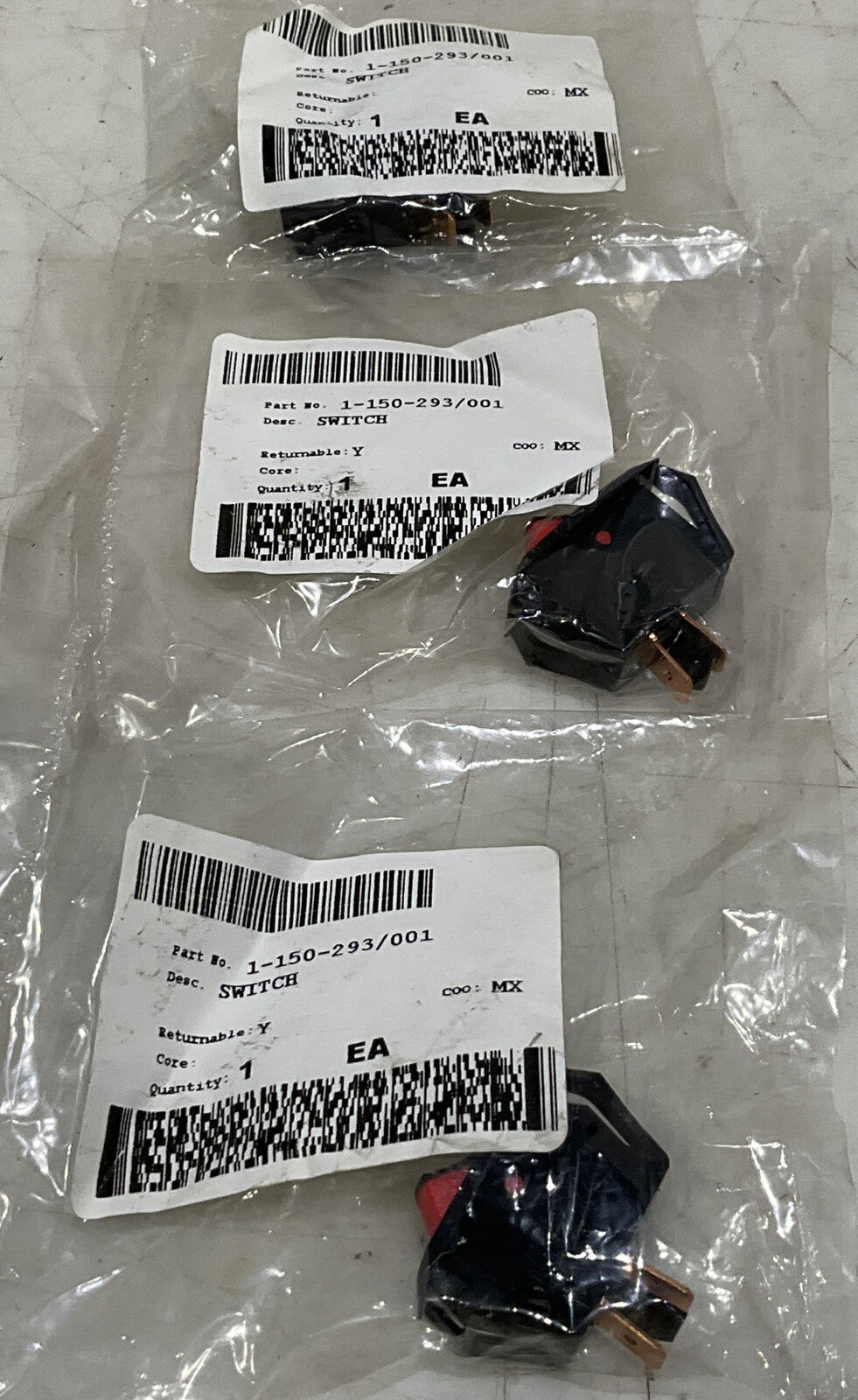 RAYMOND 1-150-293/001 SWITCH LOT OF 3 881