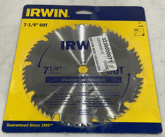 IRWIN 11204 60T STEEL CIRCLE CUTTING BLADE 373