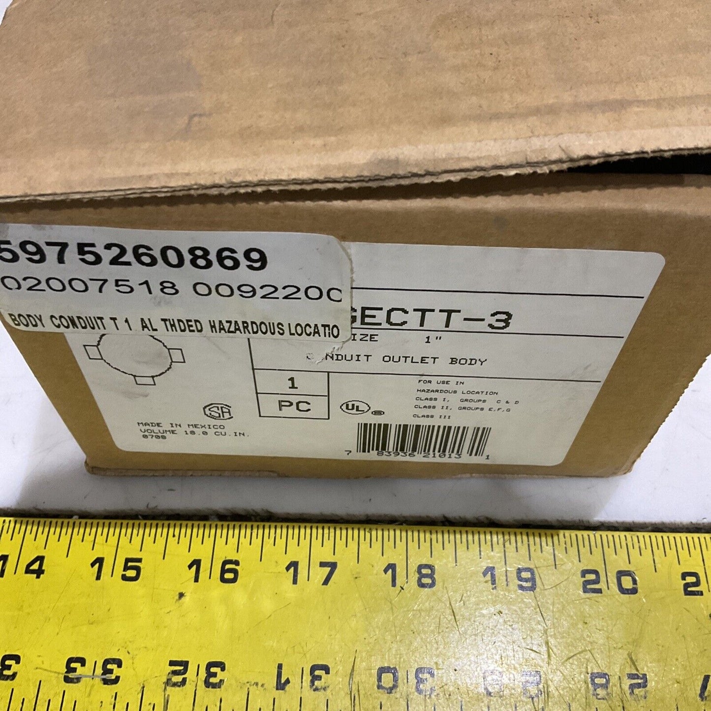 KILLARK GECTT-3 CONDUIT OUTLET BODY ALUMINUM 1” 373