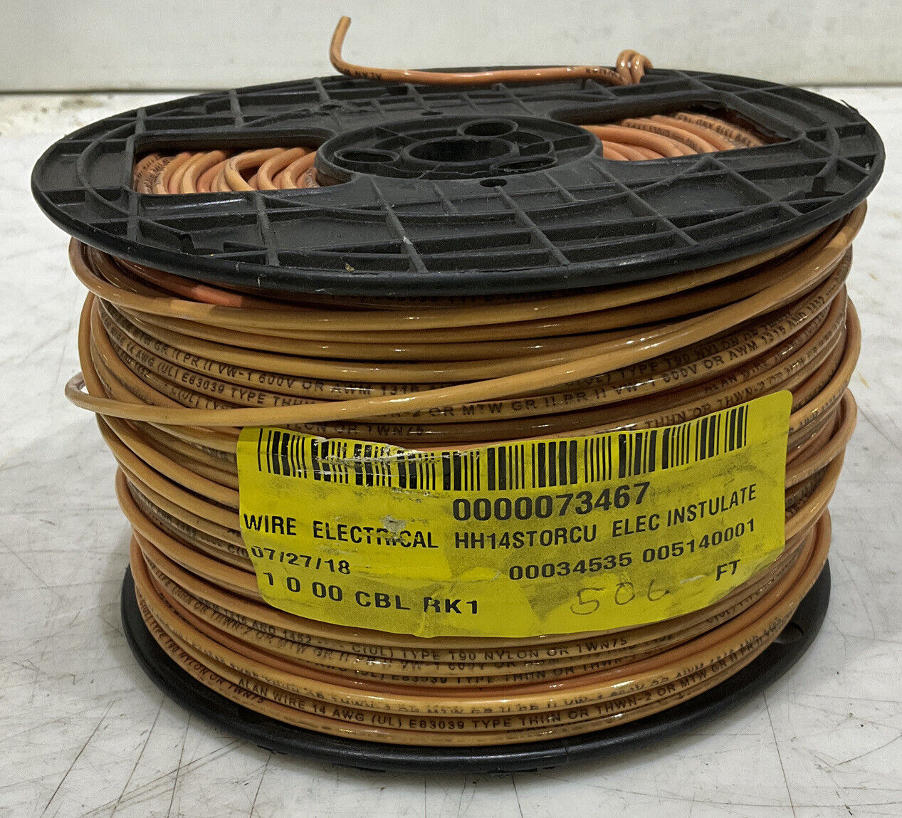 ALAN WIRE 14AWG E83039 THHN THWN-2 WIRE 97A8