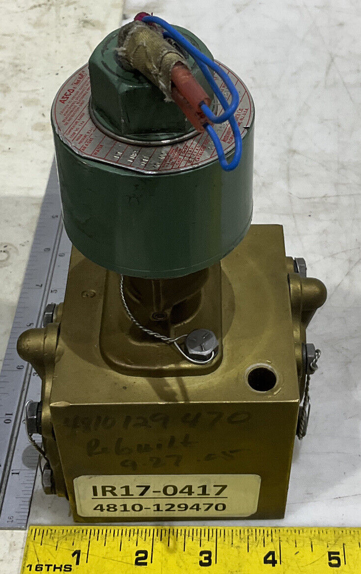 ASCO 174B3296 125V EPLOSION PROOF VALVE 373