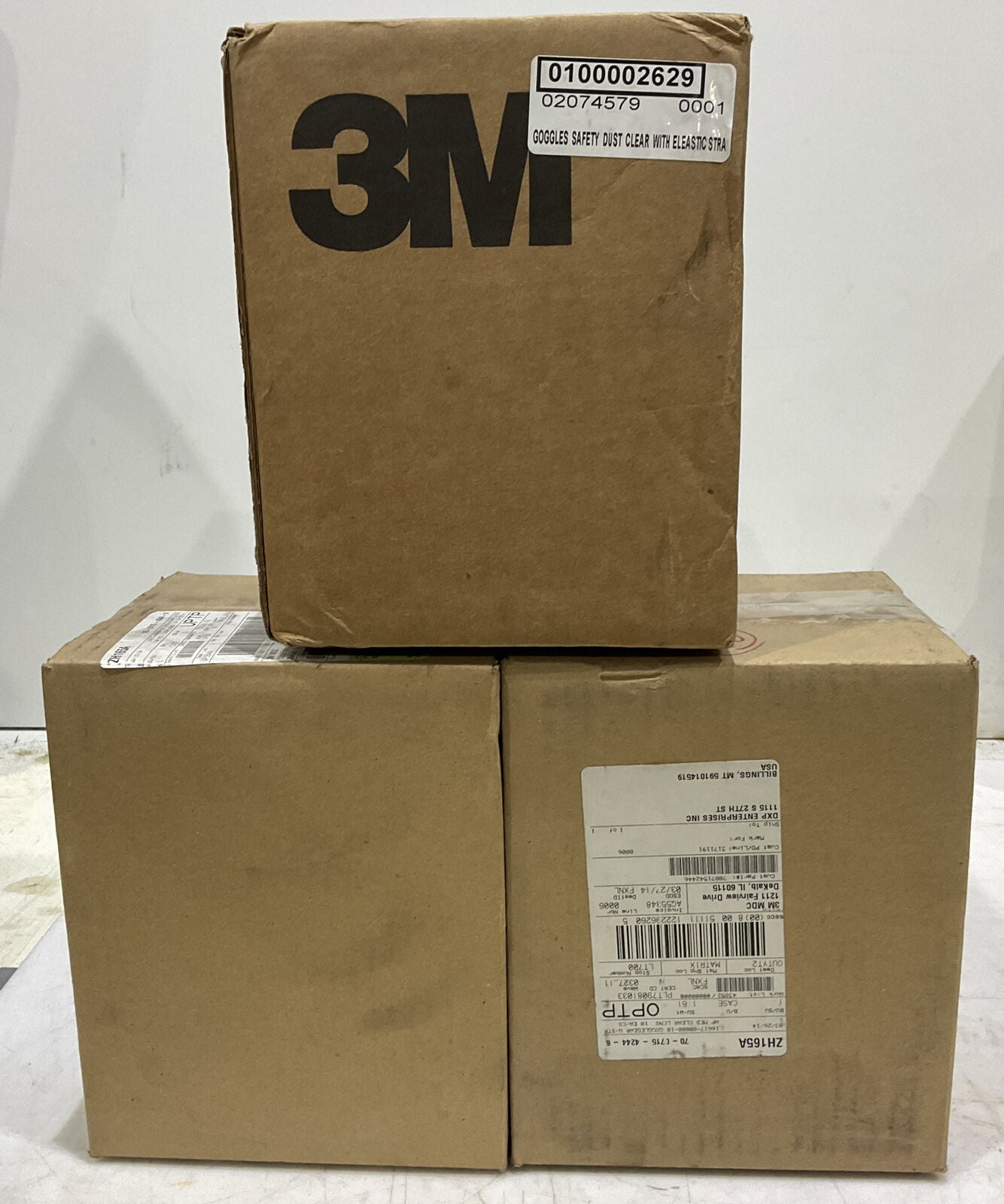 SM PURIFCATION 16617-00000-10 GOGGLEGEAR W/STRAP BOX OF 10 LOT OF 3 881