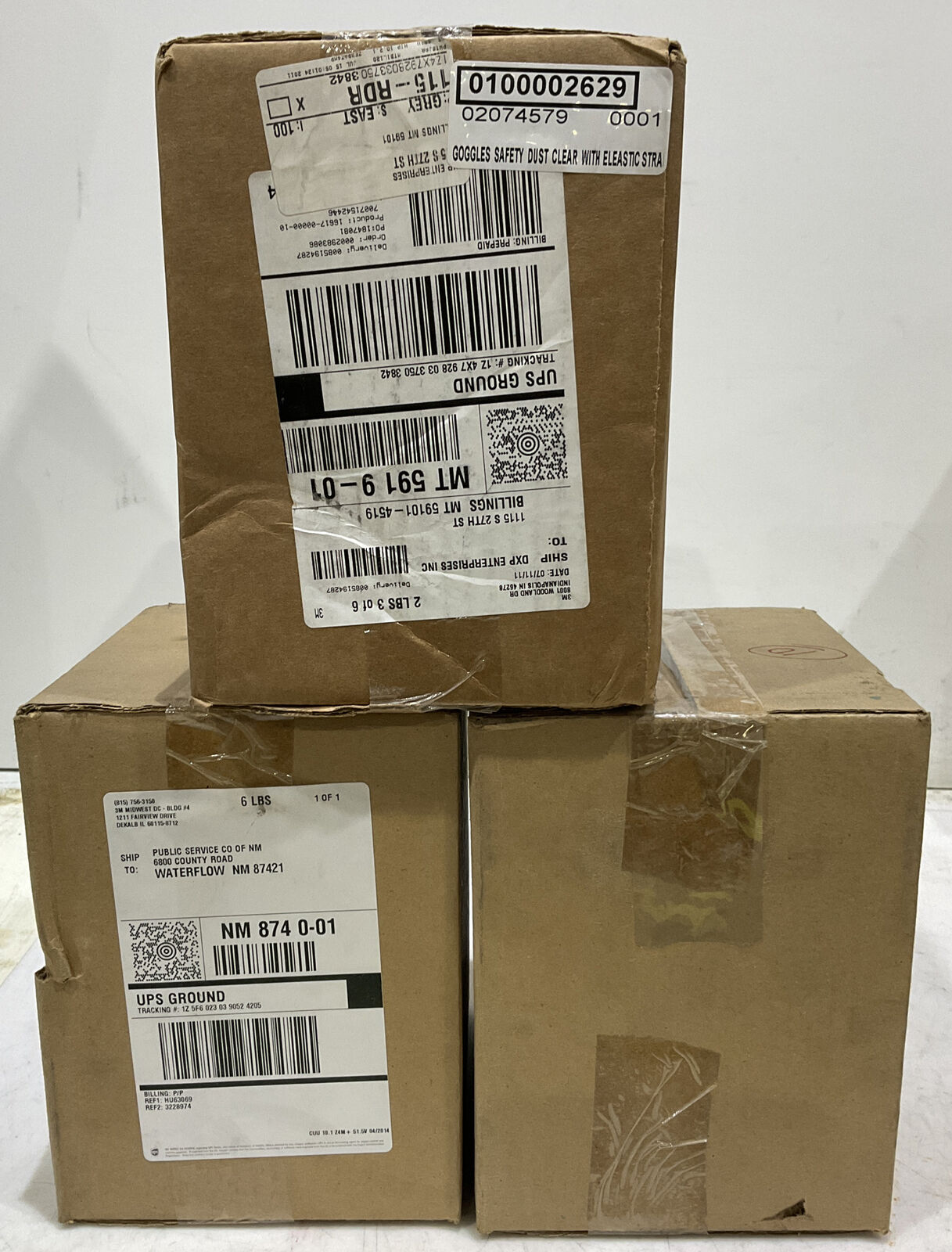 SM PURIFCATION 16617-00000-10 GOGGLEGEAR W/STRAP BOX OF 10 LOT OF 3 881