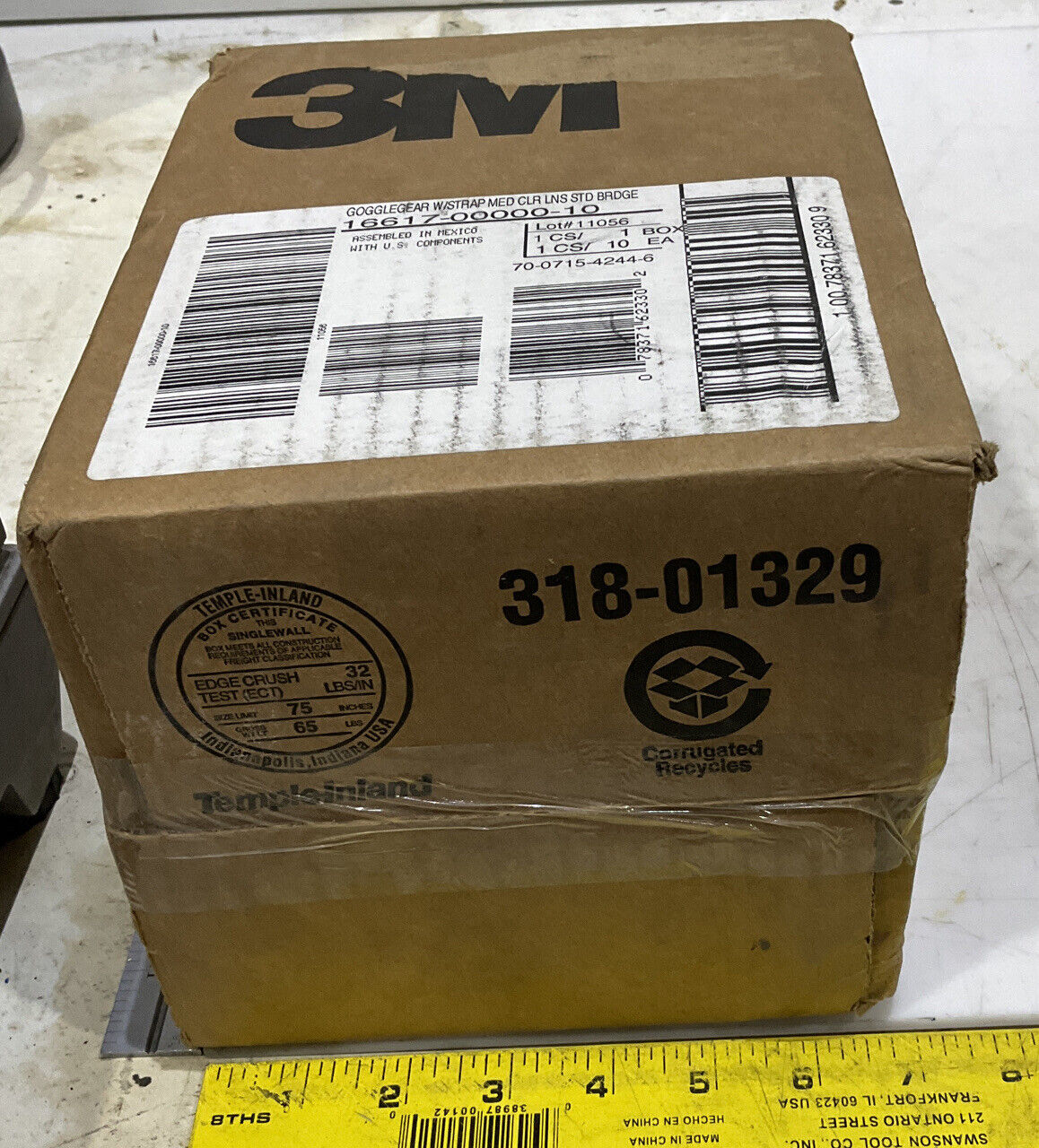 SM PURIFCATION 16617-00000-10 GOGGLEGEAR W/STRAP BOX OF 10 LOT OF 3 881