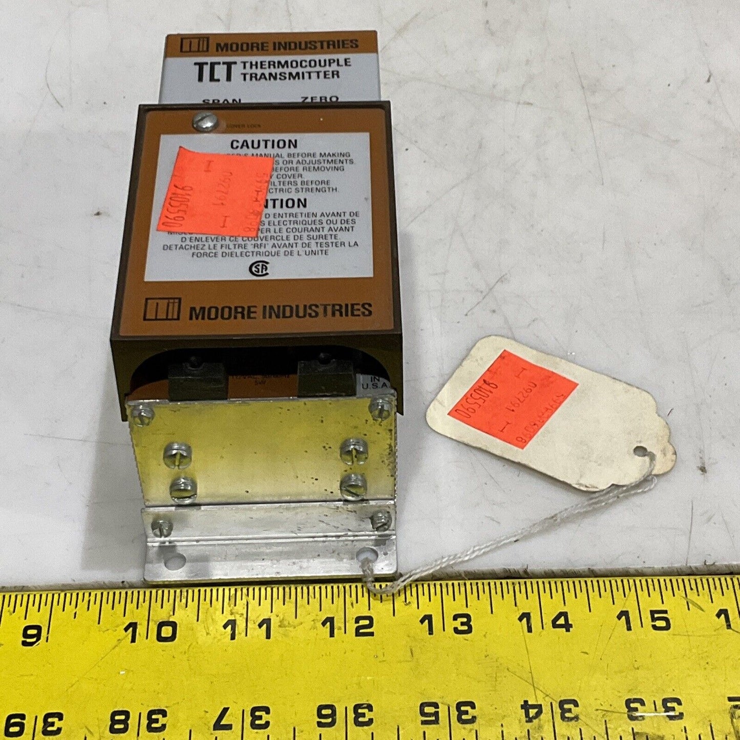 MOORE INDUSTRIES TCT/J5-10MVFS/1.5VDS THERMOCOUPLE TRANSMITTER MODULE 373