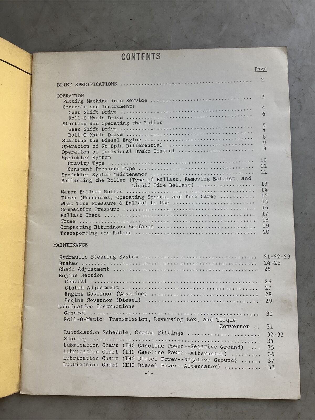 GALION 2088-A 9-WHEEL PNEUMATIC TIRE ROLLER OPERATOR MANUAL B303