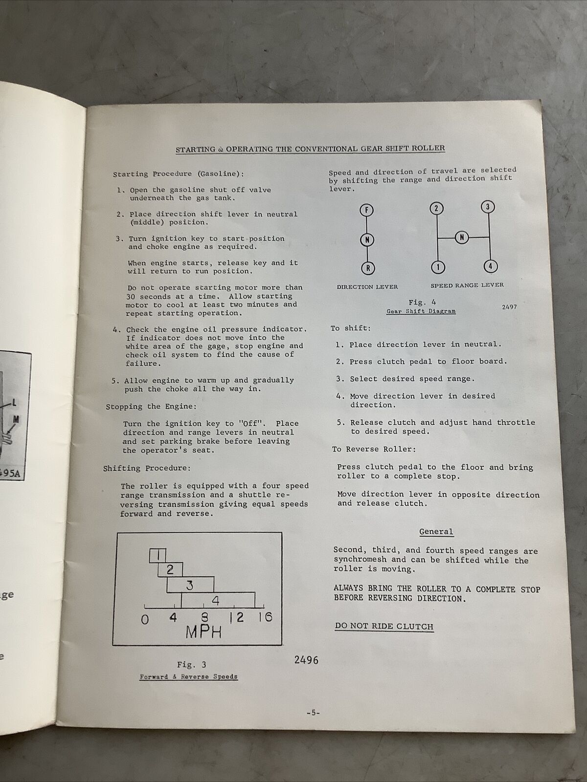 GALION 2088-A 9-WHEEL PNEUMATIC TIRE ROLLER OPERATOR MANUAL B303