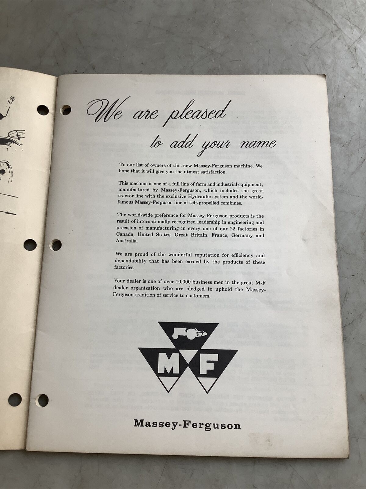 MASSEY FERGUSON MF302 MF304 GAS AND DIESEL TRACTOR OWNERS MANUAL B303