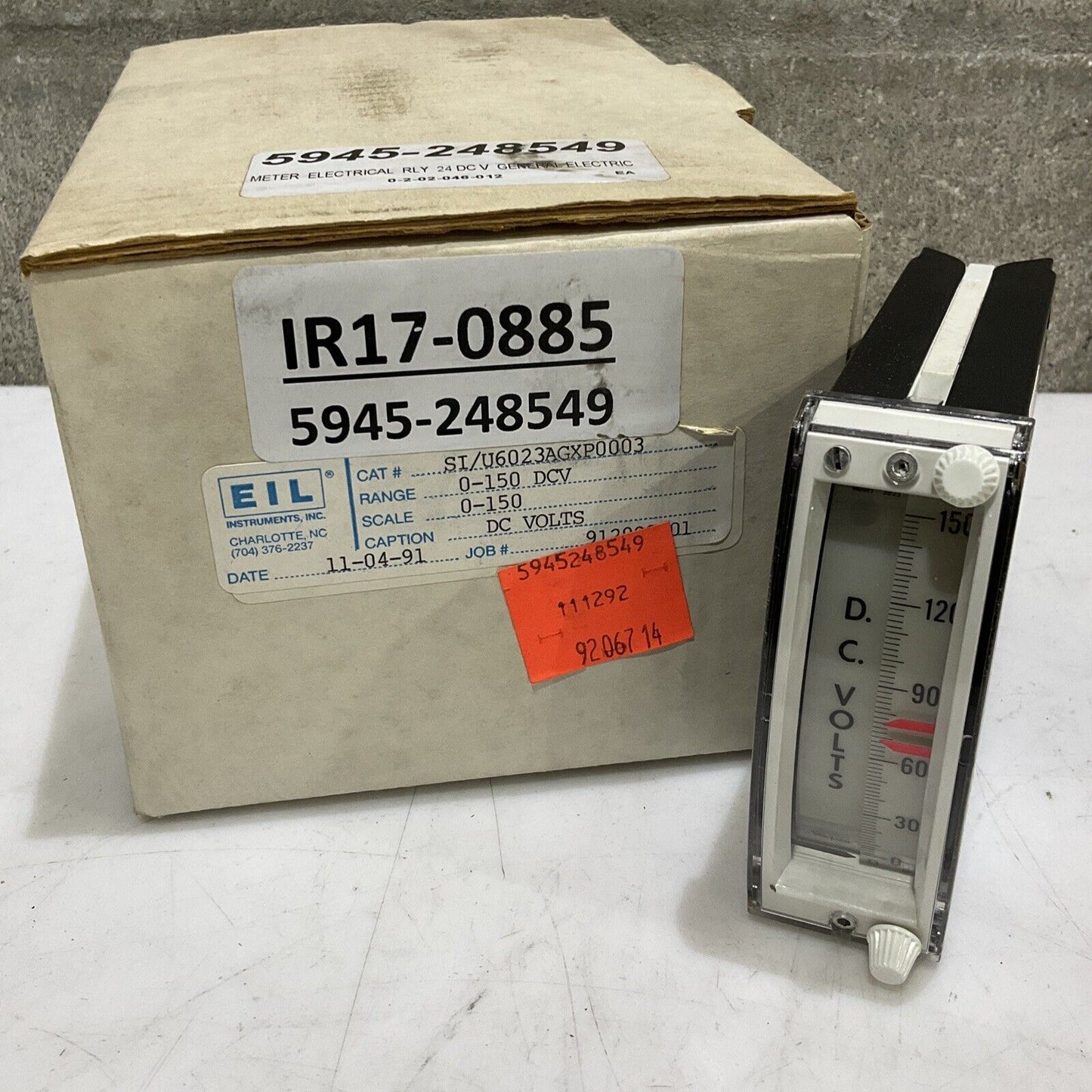 SIMPSON ELECTRIC S12555 SI/U6023AGXP0003 ELECTRICAL METER RELAY 24V DC 373