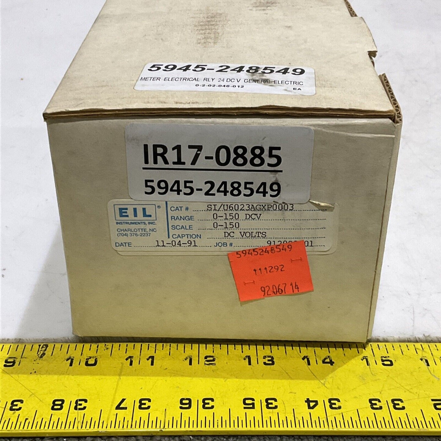 SIMPSON ELECTRIC S12555 SI/U6023AGXP0003 ELECTRICAL METER RELAY 24V DC 373