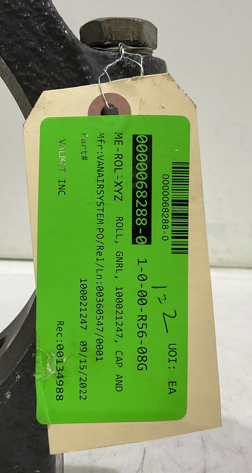 VANAIR SYSTEM 1-0-00-R56-08G 00360547 100021247 GENERAL CAP AND ROLL 881