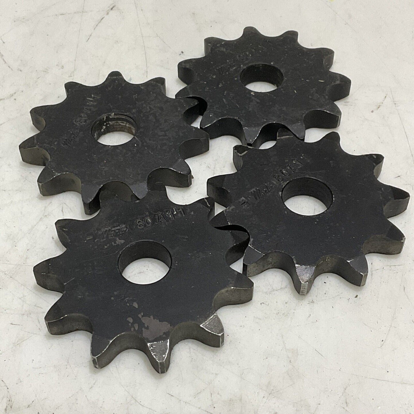 MARTIN 80A11 A PLATE SPROCKET 80/1” A HUB 11 TEETH .9375”  BORE LOT OF 4 373