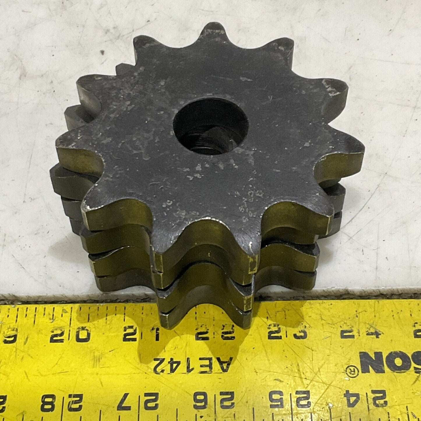 MARTIN 80A11 A PLATE SPROCKET 80/1” A HUB 11 TEETH .9375”  BORE LOT OF 4 373