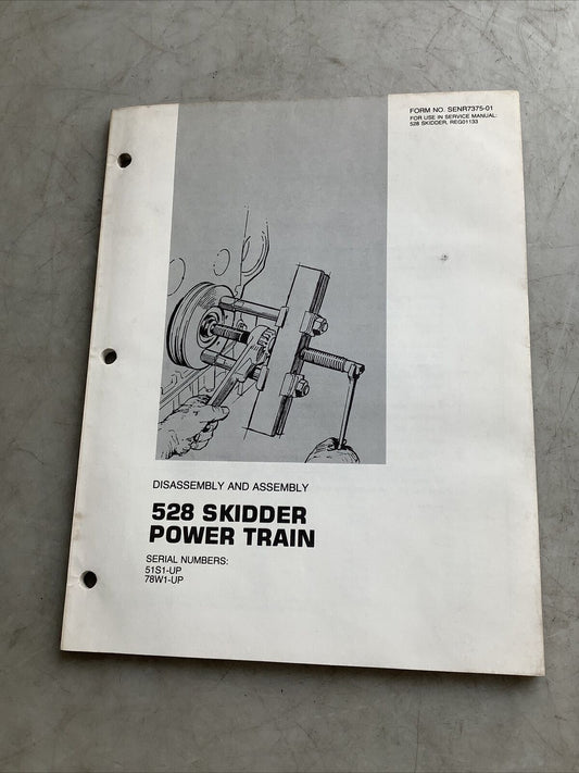 CAT SENR7375-01 528 SKIDDER POWER TRAIN MANUAL B303