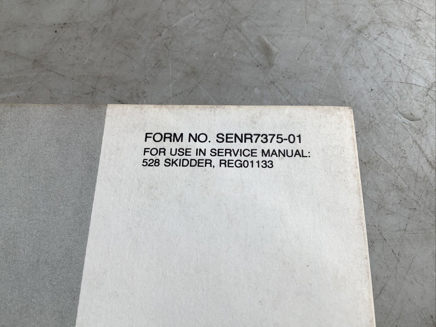 CAT SENR7375-01 528 SKIDDER POWER TRAIN MANUAL B303