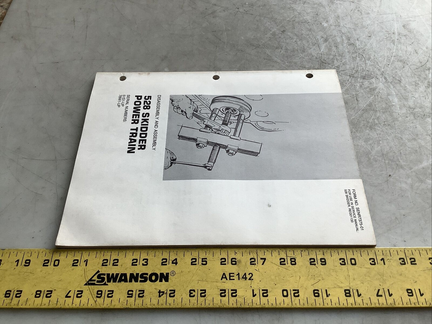 CAT SENR7375-01 528 SKIDDER POWER TRAIN MANUAL B303